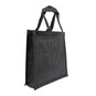 Black Jute Bag 28cm x 28cm x 10cm image number 1