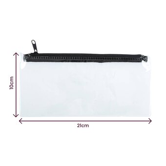 Clear Pencil Case 21cm x 10cm image number 4