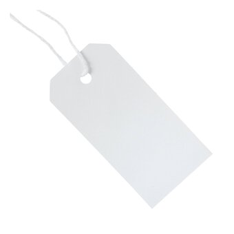 White Luggage Gift Tags 76 Pack image number 4