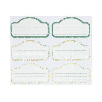 Floral Jar Label Stickers 24 Pack image number 3