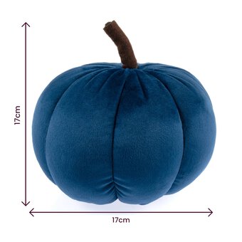 Navy Blue Plush Pumpkin 17cm image number 4