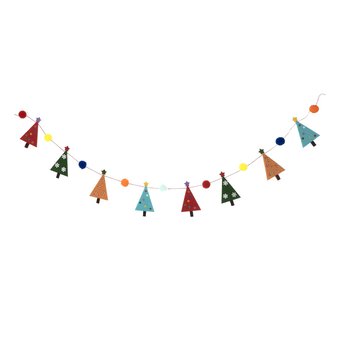 Christmas Tree Felt Bunting 1.2m 