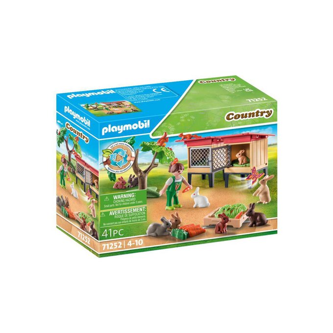 Playmobil Country Rabbit with Hutch  image number 1