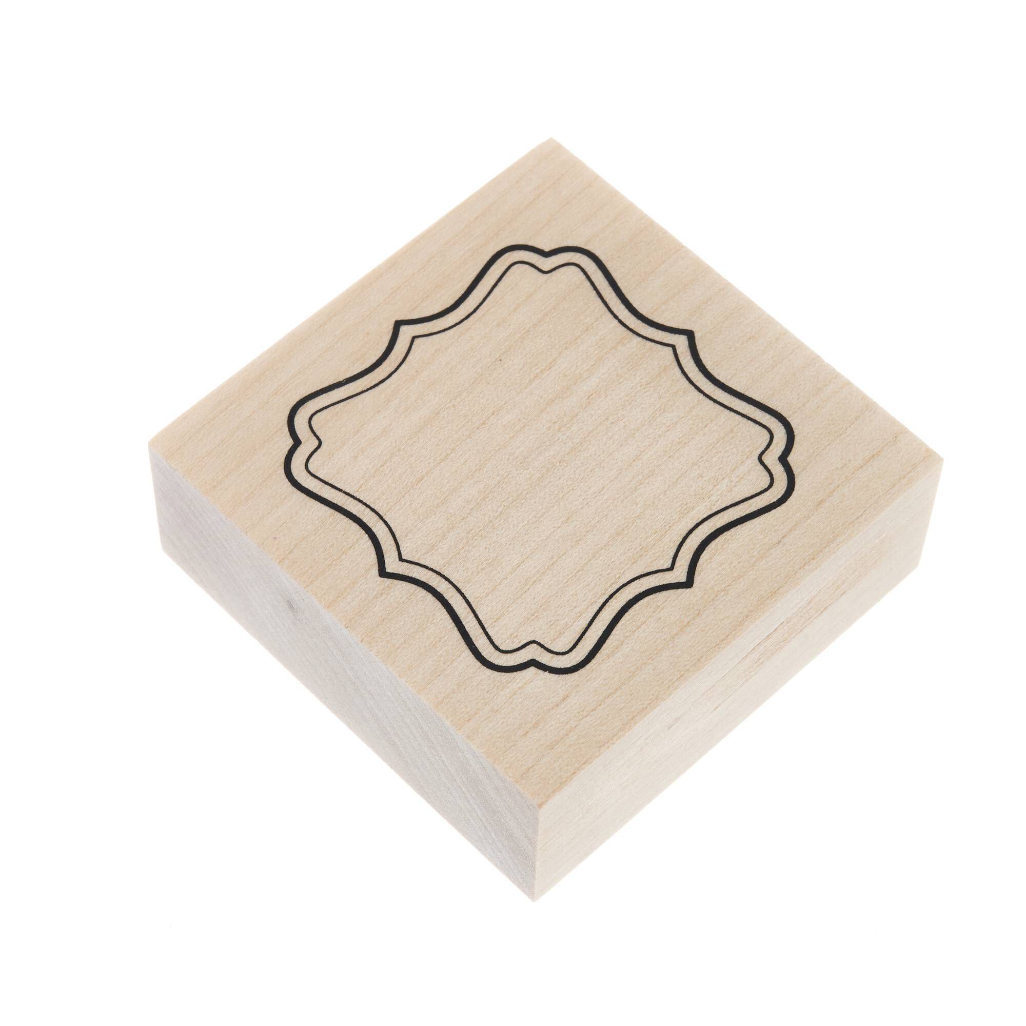 Outline Wooden Stamp 5cm x 5cm