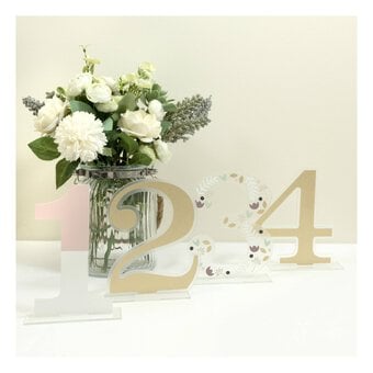 Acrylic Table Numbers 12 Pack 