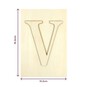 Wooden Letter V Plaque 10cm x 15cm image number 4