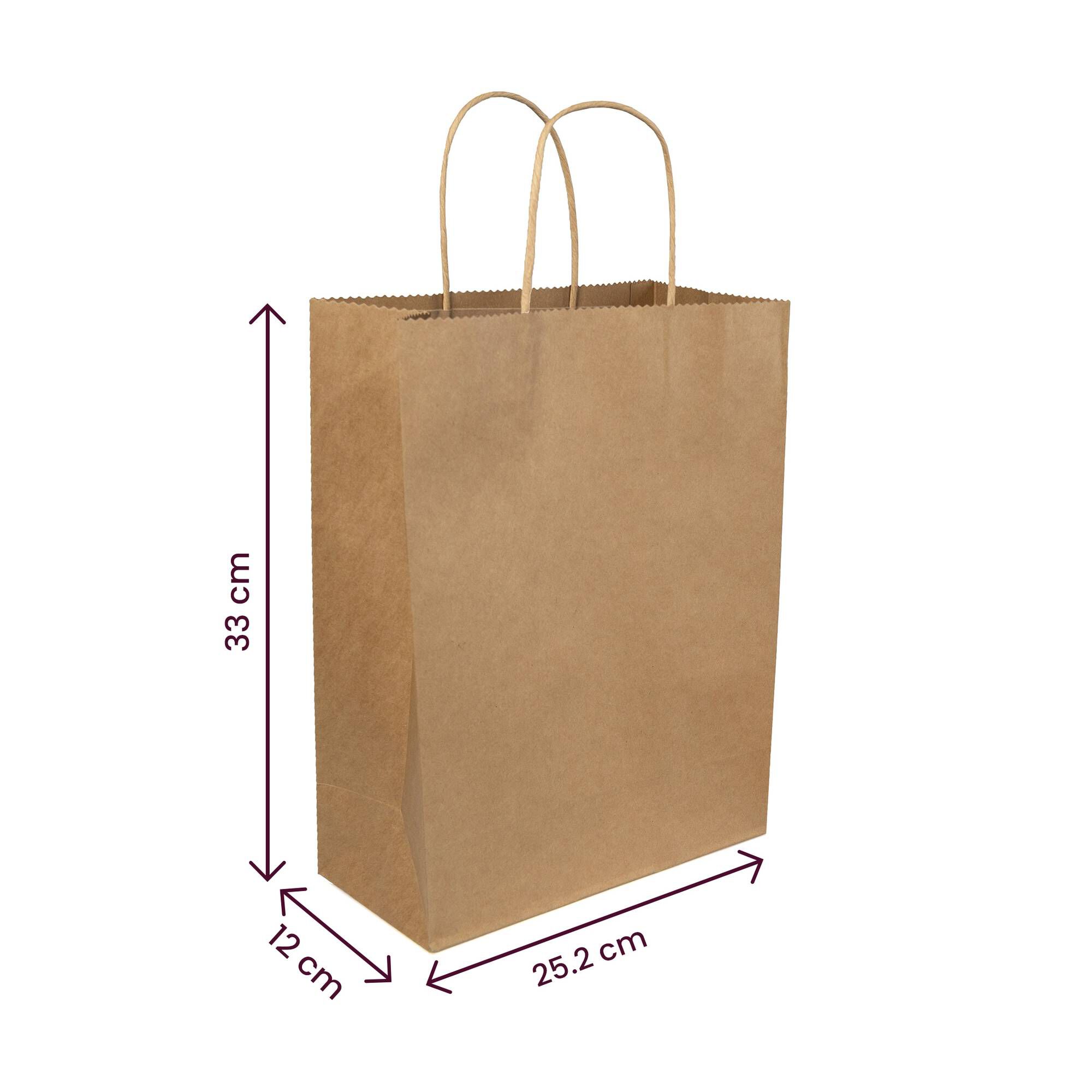 Kraft gift cheap bags with handles