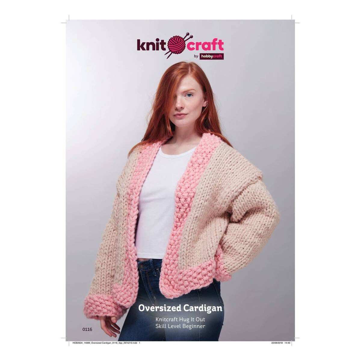 Knitcraft Oversized Cardigan Digital Pattern 0116 Hobbycraft