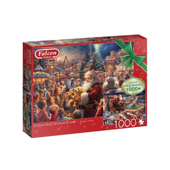 Falcon Christmas Wonderland Jigsaw Puzzle 1000 Pieces 2 Pack