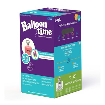 Balloon Time Helium 50 Balloon Canister