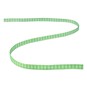 Lime Gingham Ribbon 6mm x 5m image number 2