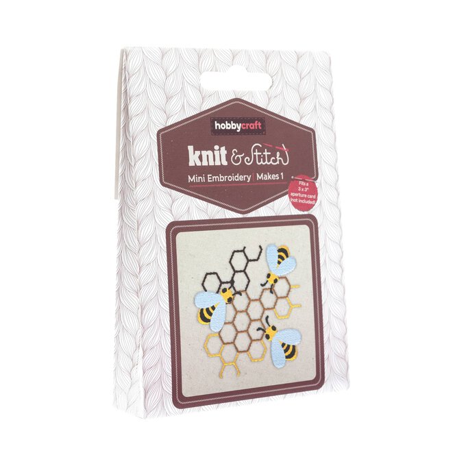 Bee Mini Embroidery Kit image number 1