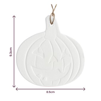 Hanging Ceramic Pumpkin Face Decoration 9cm image number 5