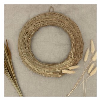 Natural Grass Wreath 29cm