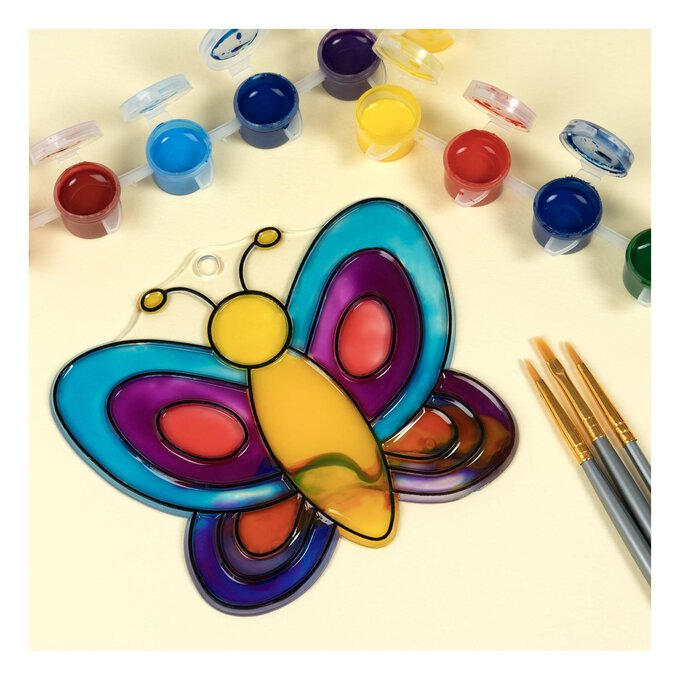 Butterfly Plastic Suncatcher 12cm image number 1