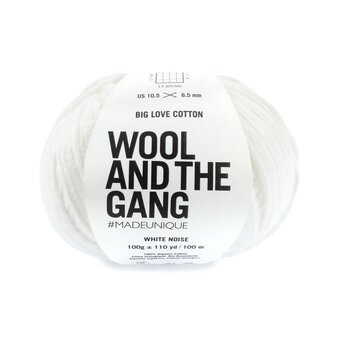 Wool and the Gang White Noise Big Love Cotton 100g