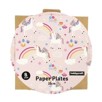 Unicorn Party Paper Plates 8 Pack image number 5