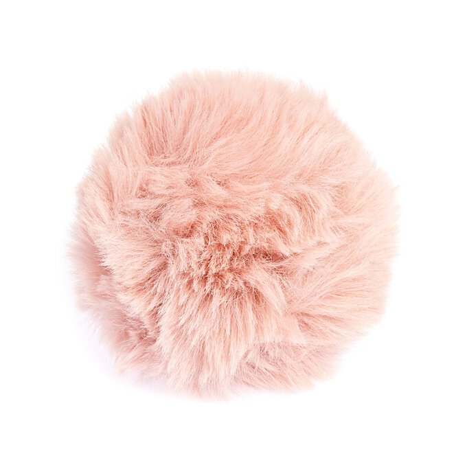 Hot Pink - Faux Fur Pom Poms