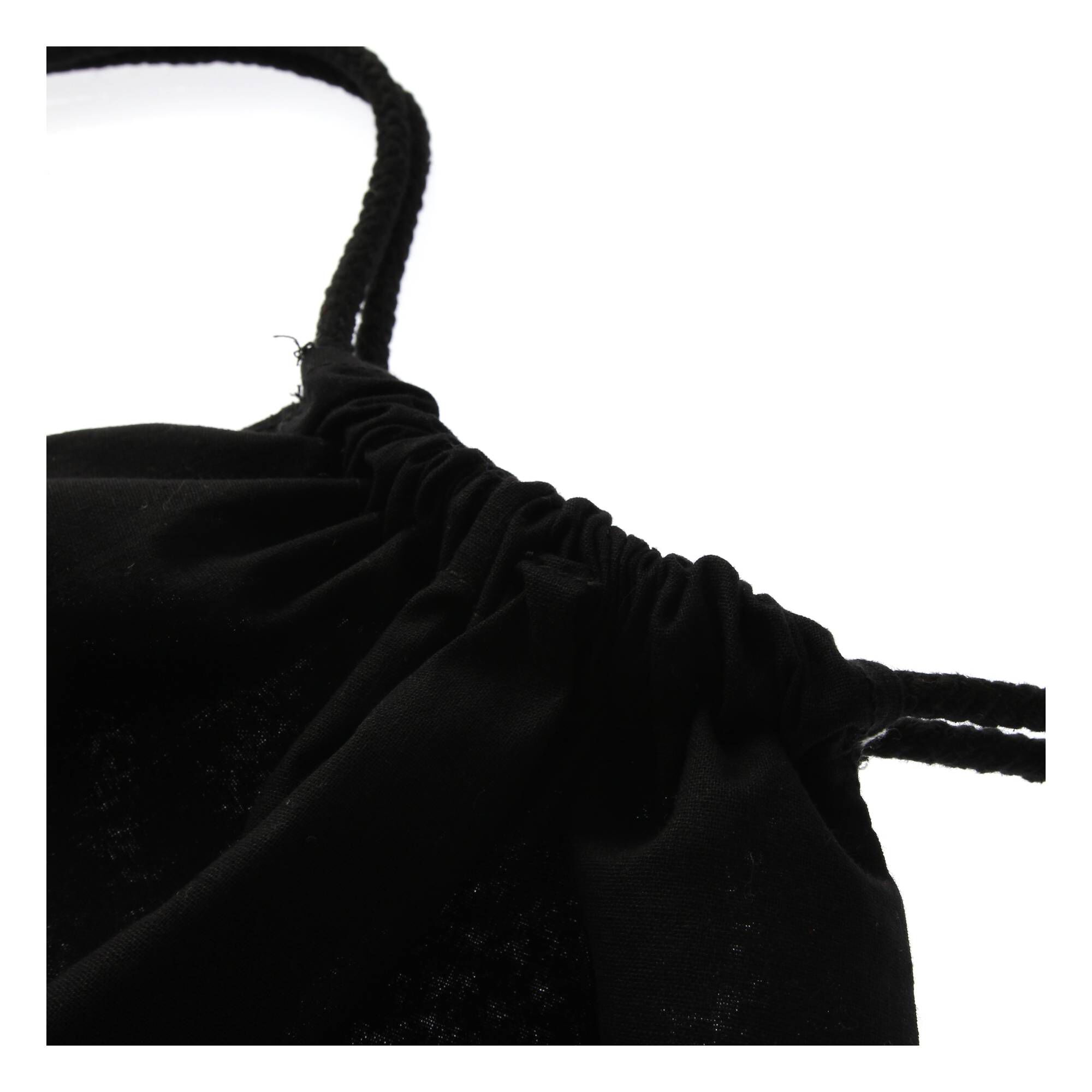 Black Cotton Drawstring Bag | Hobbycraft