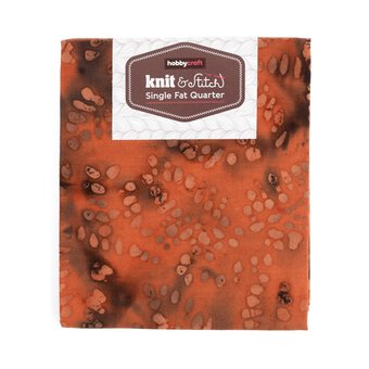 Orange Pops Batik Single Cotton Fat Quarter