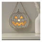 LED Wooden Hanging Pumpkin 13cm  image number 3