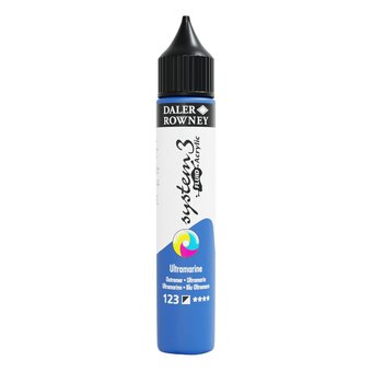 Daler-Rowney System3 Ultramarine Fluid Acrylic 29.5ml (123)