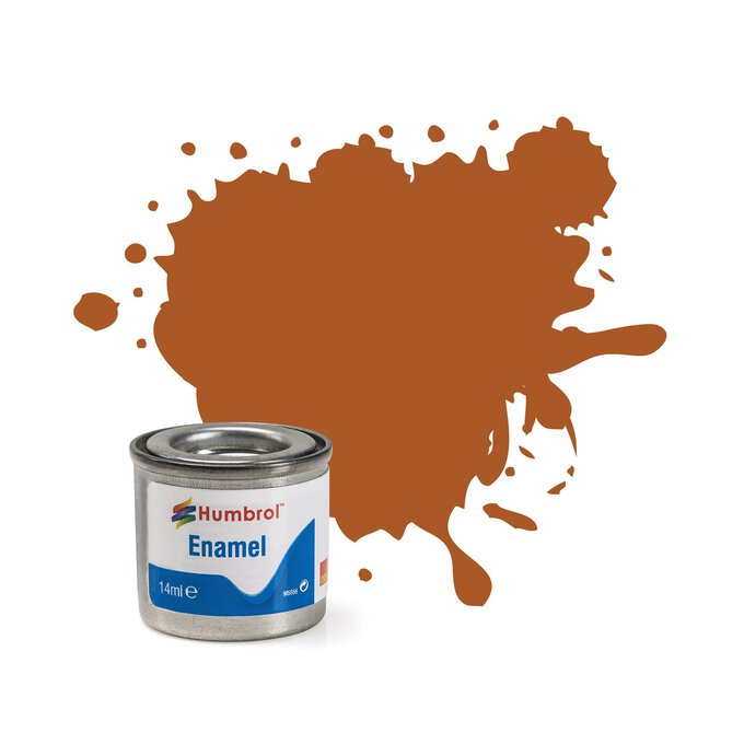 Humbrol Tan Enamel Gloss Paint 14ml (9) image number 1