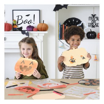 Pumpkin Face Stencils 4 Pack image number 6