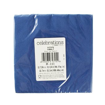 Cobalt Blue Napkins 20 Pack image number 4