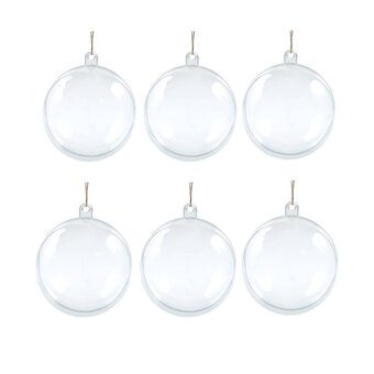 Christmas Scene Fillable Bauble 6 Pack Bundle image number 8