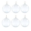 Fillable Baubles 6cm 6 Pack