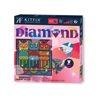 Kitfix Three Wise Owls Diamond Art