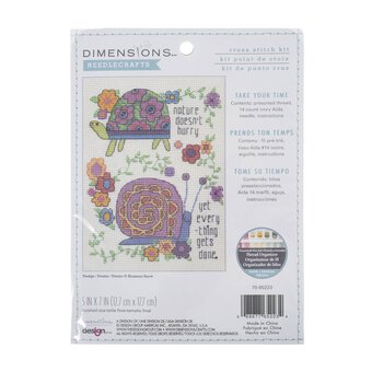 Dimensions Take Your Time Counted Cross Stitch Kit 13cm x 18cm image number 5