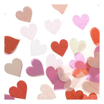 Pink Heart Tissue Paper Confetti 50g