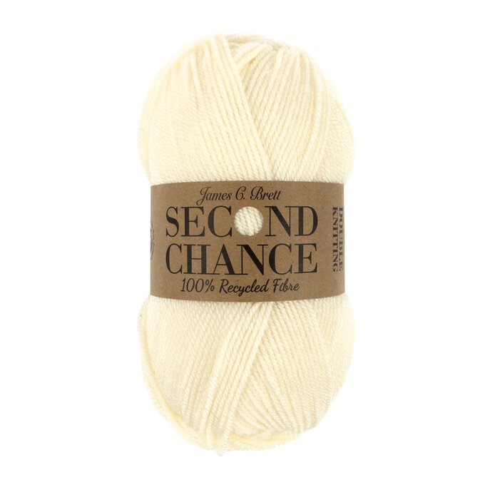 James C Brett Cream Second Chance DK Yarn 100g image number 1