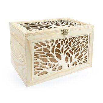 Tree of Life Wooden Box 27cm x 16cm x 17cm