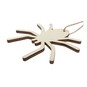 Hanging Wooden Spider Decoration 10cm  image number 3