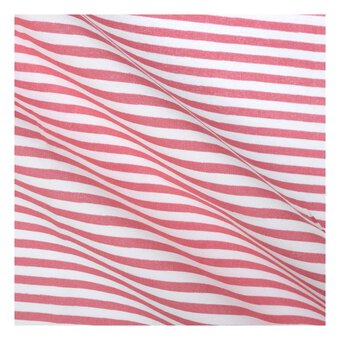 Pink Stripes Single Cotton Fat Quarter image number 2