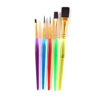 Colorations® Plastic Handle Chubby Paint Brushes with Nylon