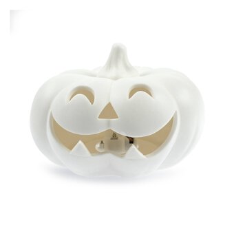 LED Ceramic Pumpkin Face 12cm image number 3