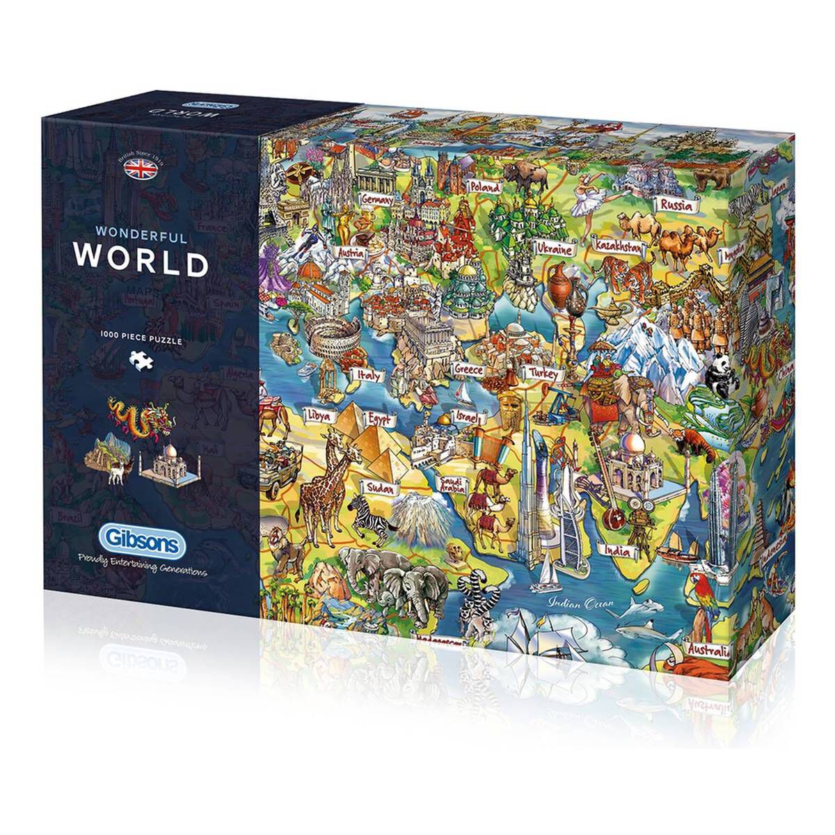 Gibsons Wonderful World Jigsaw Puzzle 1000 Pieces | Hobbycraft