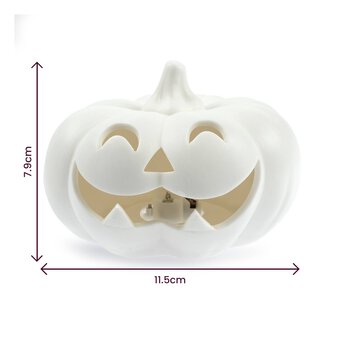 LED Ceramic Pumpkin Face 12cm image number 5