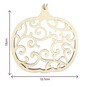 Hanging Wooden Intricate Pumpkin Decoration 13cm  image number 5