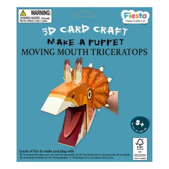 Make a Moving Mouth Triceratops Puppet Kit