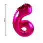 Extra Large Pink Foil Number 6 Balloon image number 2