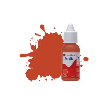 Humbrol Red Brown Matt Acrylic Paint Dropper 14ml (100)