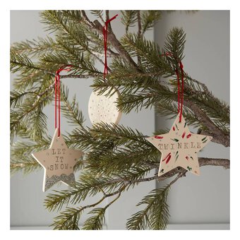 Shine Together Hanging Ceramic Star Decoration 12cm image number 3