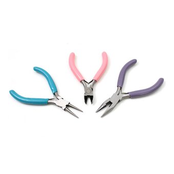130 Mm Swiss Style smooth and Cutters Pliers X 6 on Stand Jewellery Hobby  Crafts -  Finland