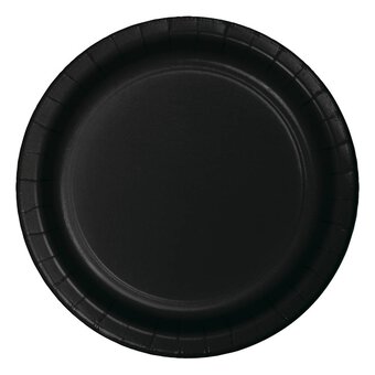 Black Velvet Paper Plates 8 Pack