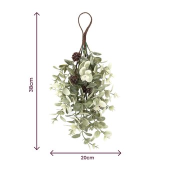 Hanging Eucalyptus Decoration with Pinecones 38cm image number 4